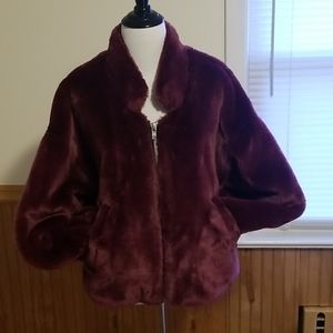 Free People Fur bomber Jacket